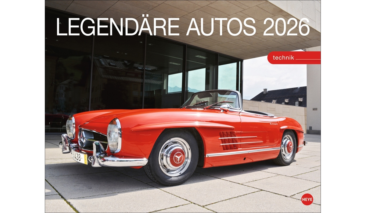 Werbekalender: Legendäre Autos Posterkalender 2026