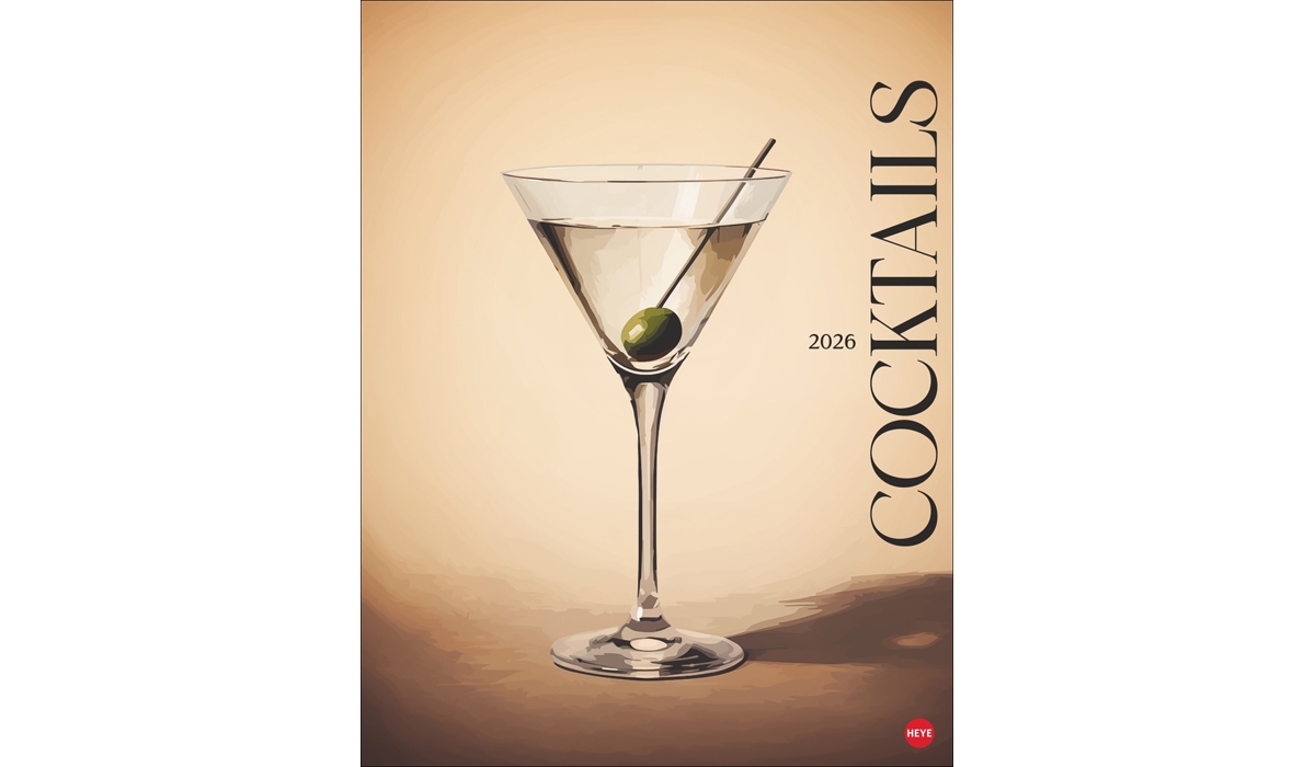 advertising calendar: Cocktails poster calendar 2026