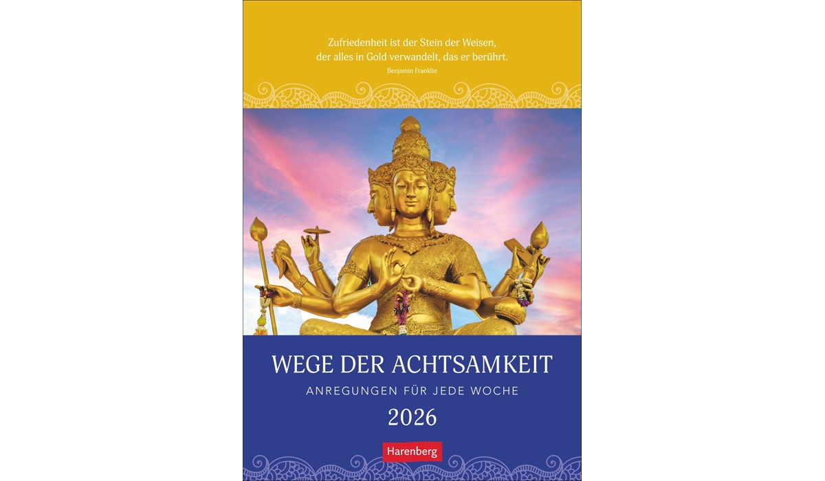 Werbekalender: Wege der Achtsamkeit Wochen-Kulturkalender 2026