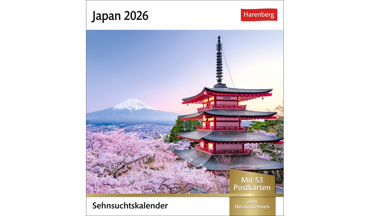 advertising calendar: Japan Postcard Calendar 2026