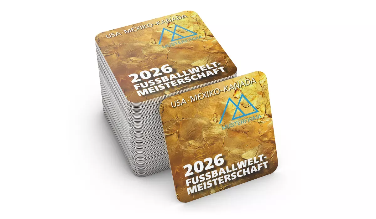 UEFA World Championsship beer mats 2026 cup gold