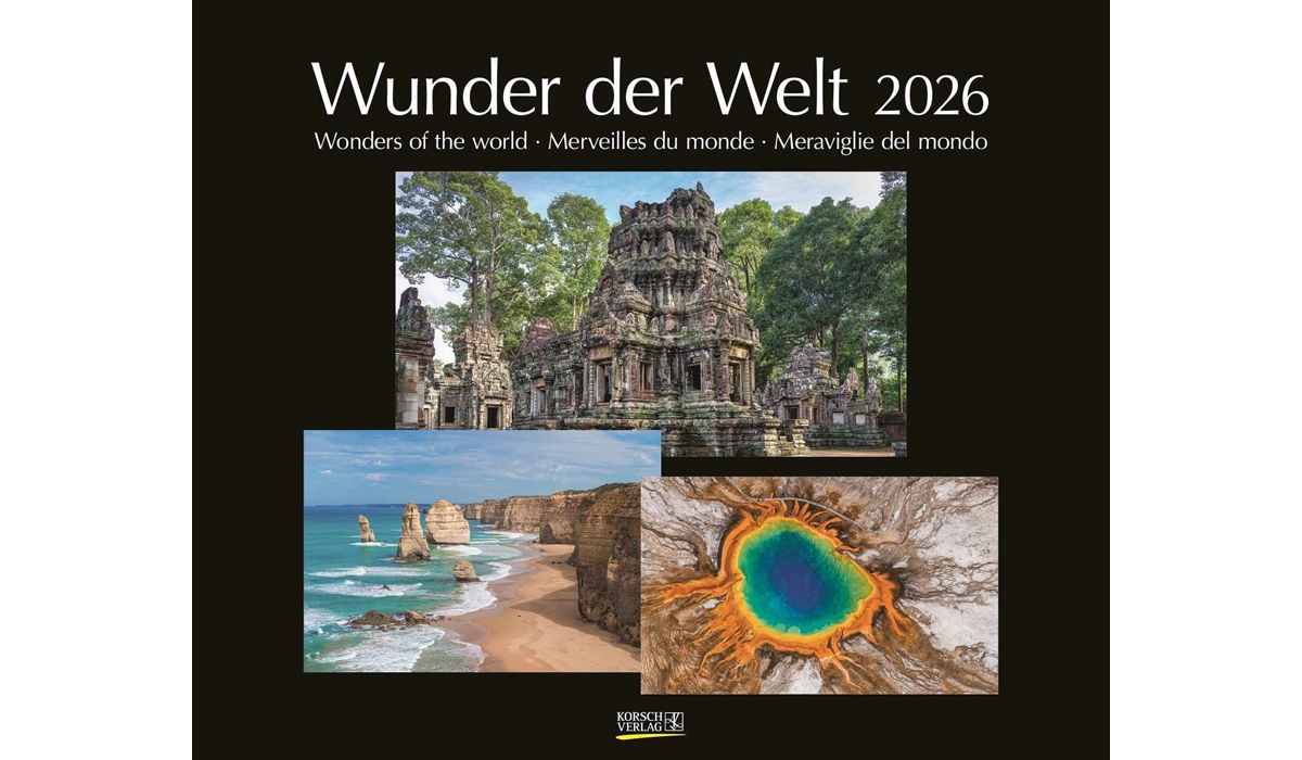 Werbekalender: Wunder der Welt 2026