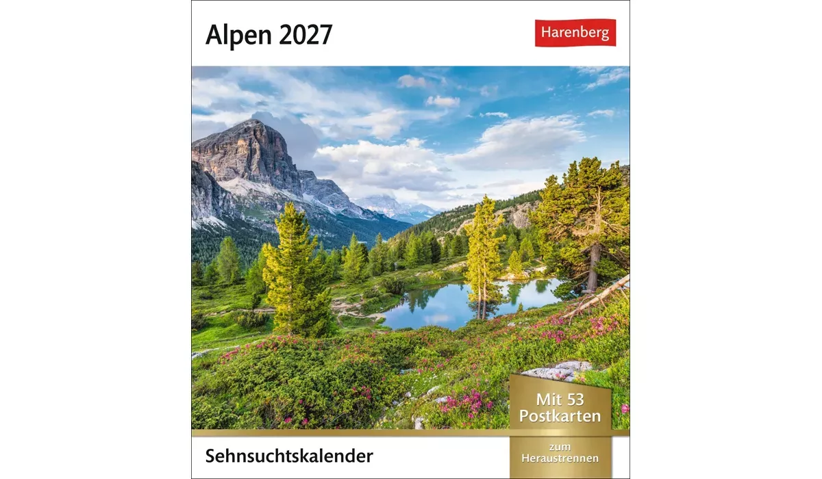 advertising calendar: Alpine Postcard Calendar 2027