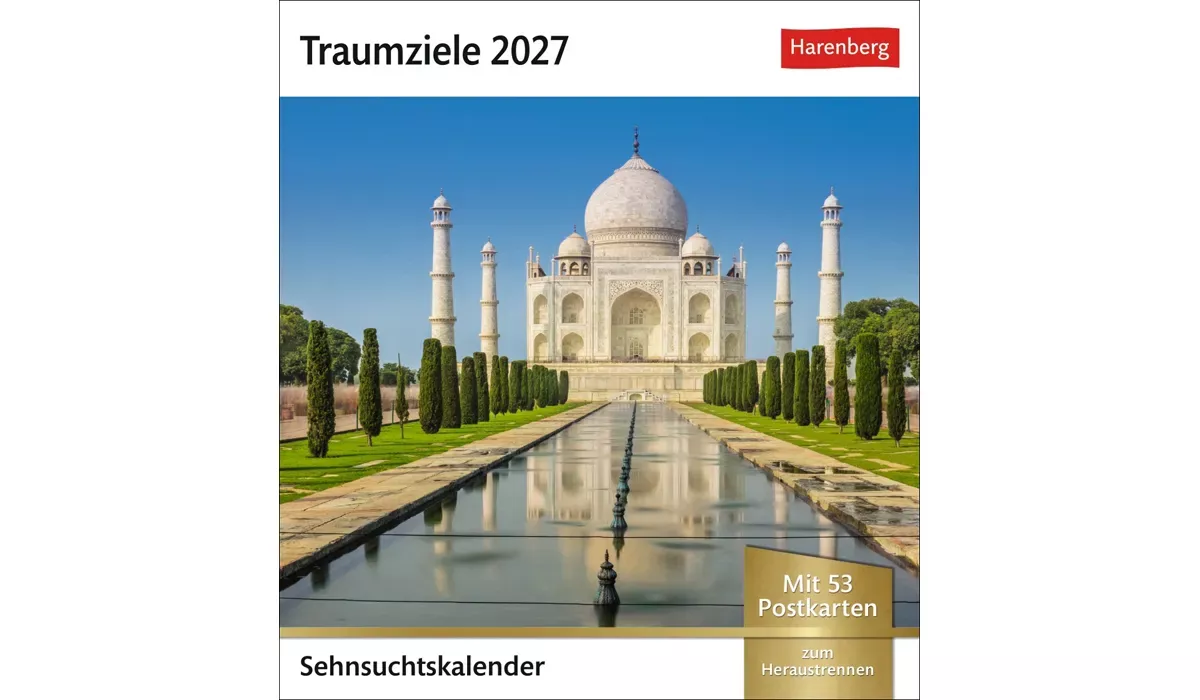 advertising calendar: Dream Destinations Postcard Calendar 2027