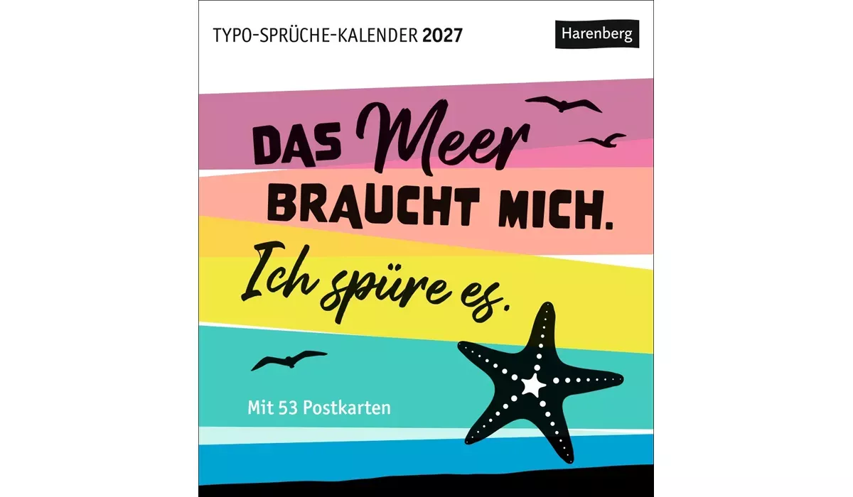 advertising calendar: Typo Springs Calendar Postcard Calendar 2027