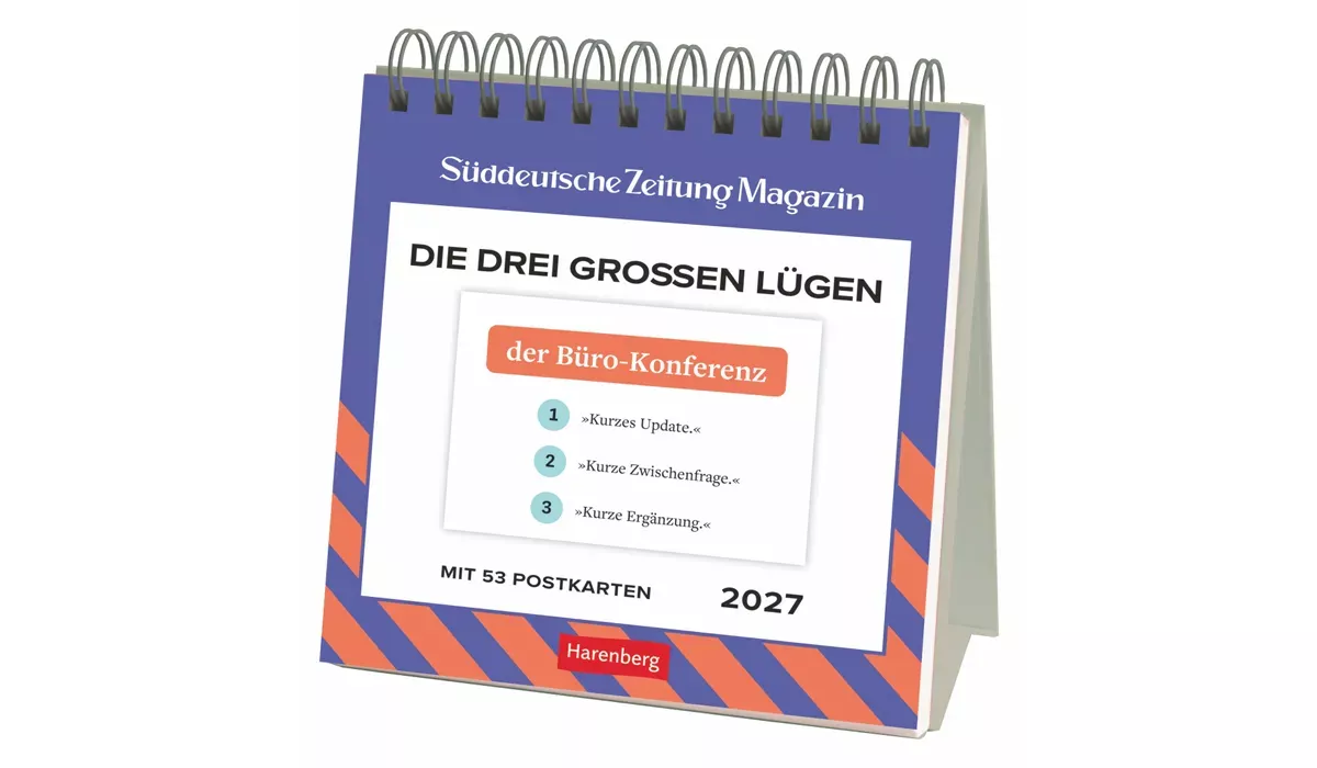 advertising calendar: The Three Big Lies premium postcard calendar 2027
