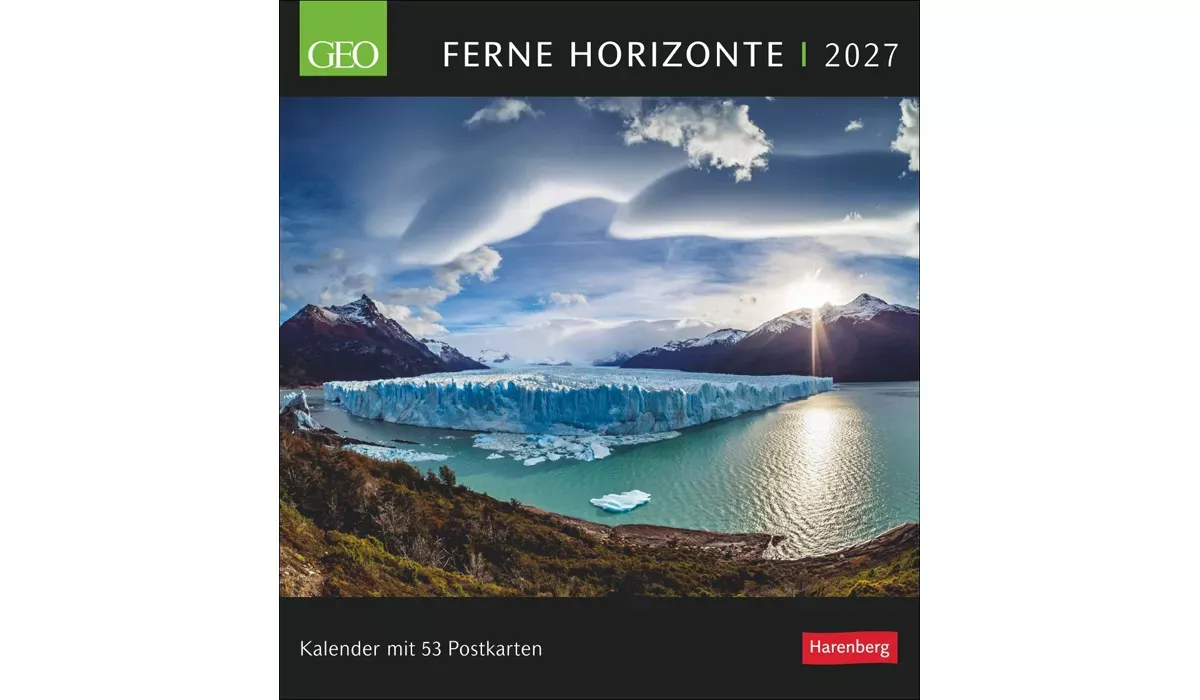 advertising calendar: GEO distant horizons postcard calendar 2027