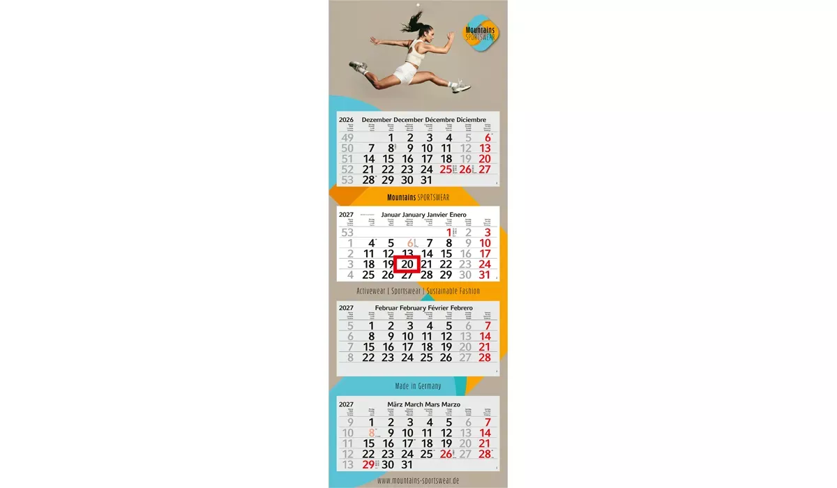 4-month calendar 2027 Profil 4 bestseller