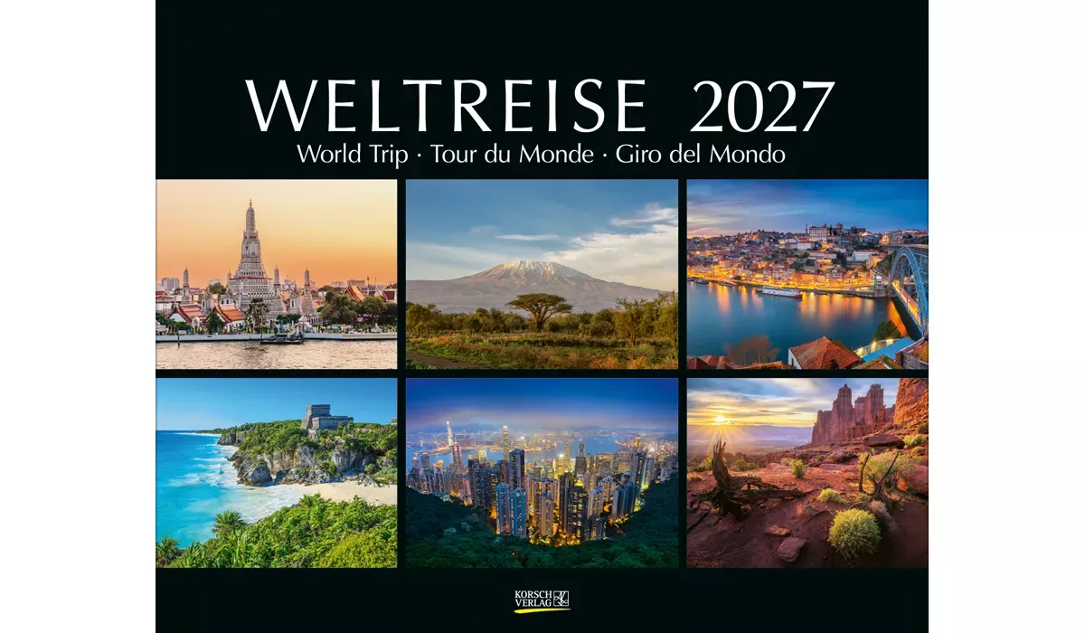 Weltreise Kalender 2027