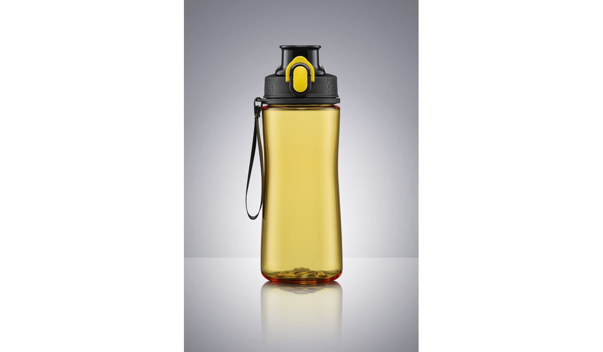 NEON-Wasserflasche gelb, 550 ml