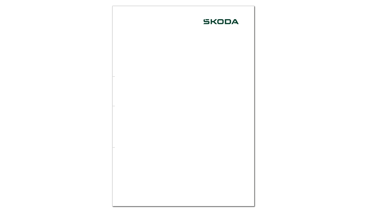 Briefbogen SKODA Rechnung