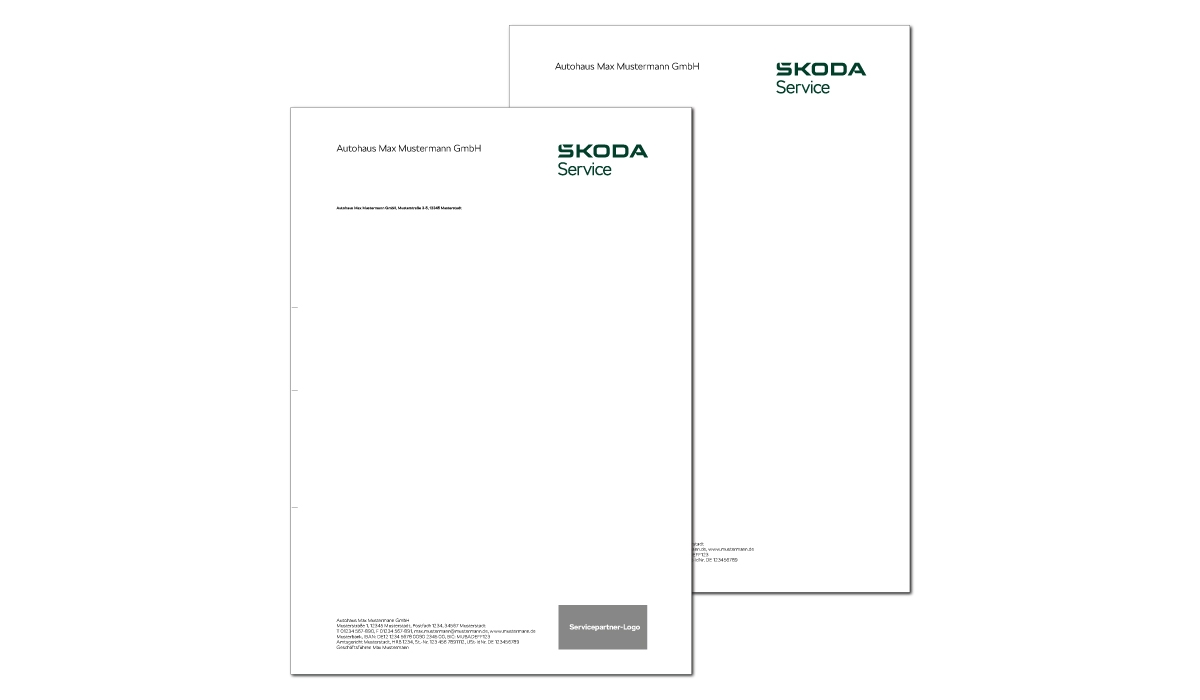 Briefbogen SKODA Service