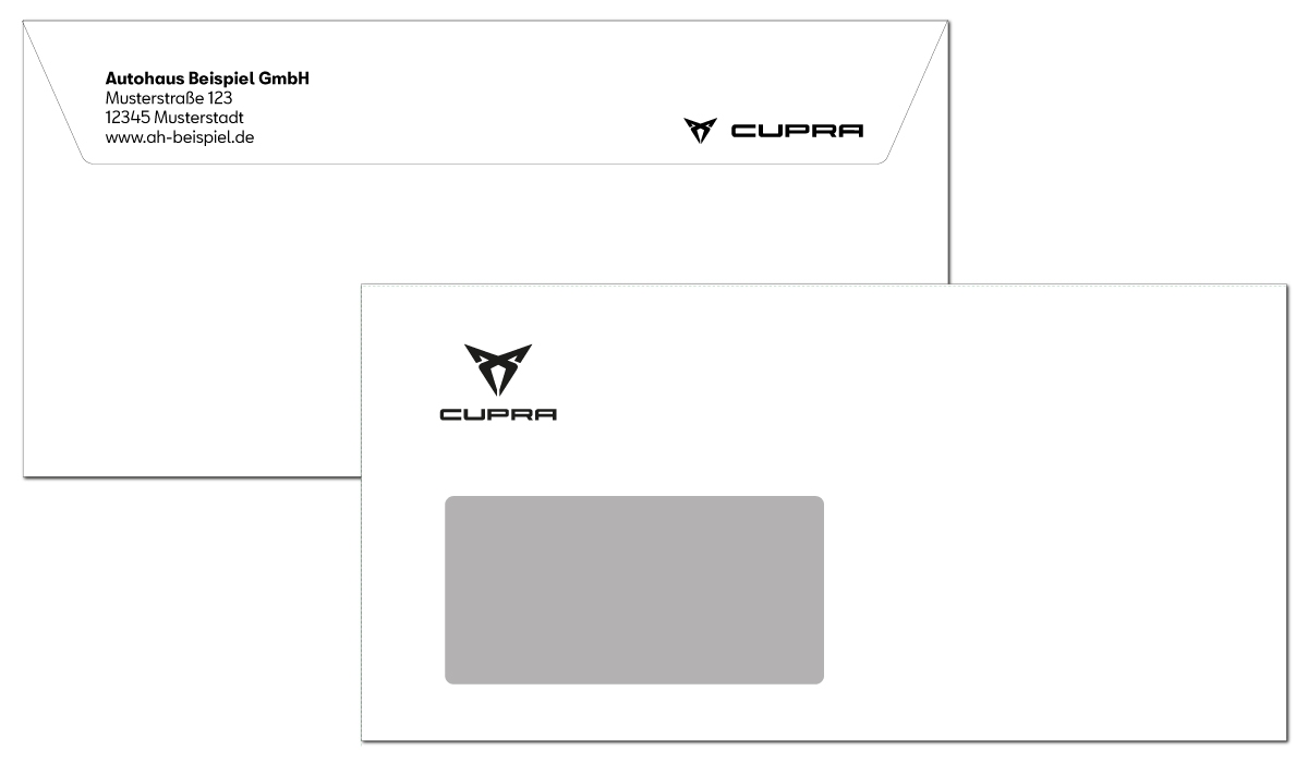 Briefumschlag CUPRA 1-farbig schwarz