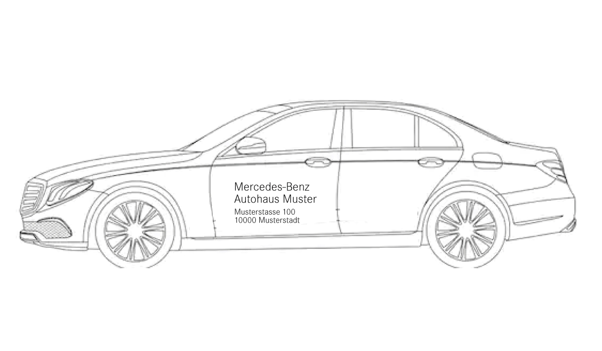 Car labeling MERCEDES