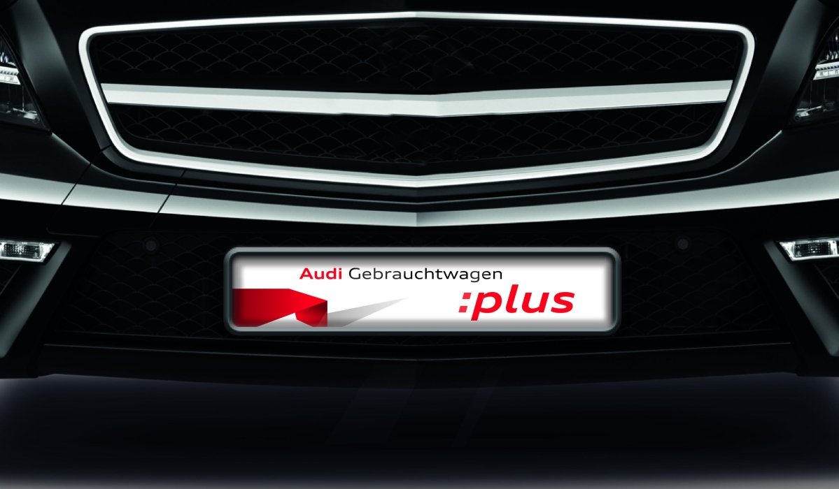 Kennzeicheneinleger Audi Gebrauchtwagen Plus
