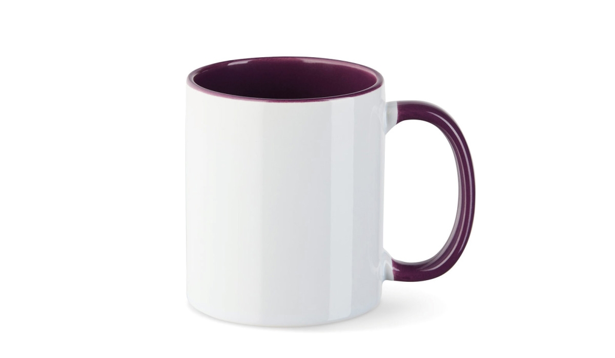 Tasse Funny - weiß/violett