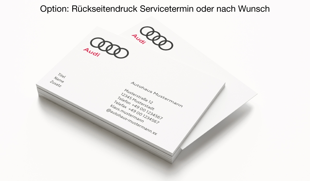 Visitenkarten AUDI Partner