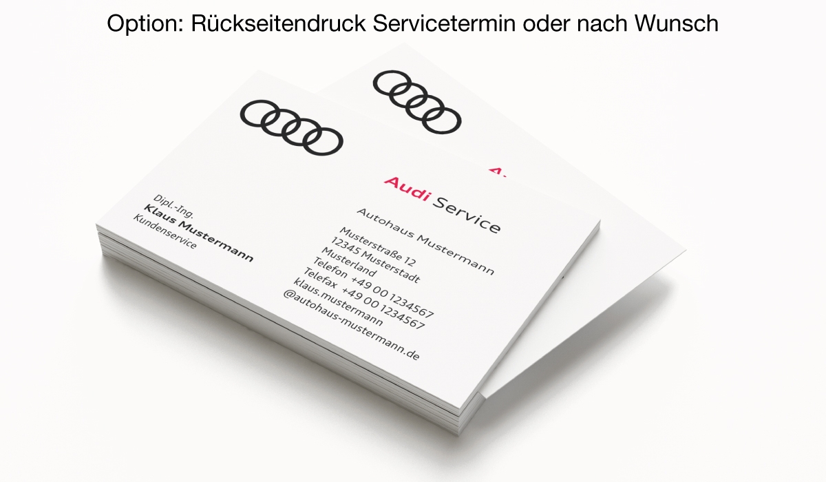 Visitenkarten AUDI Service