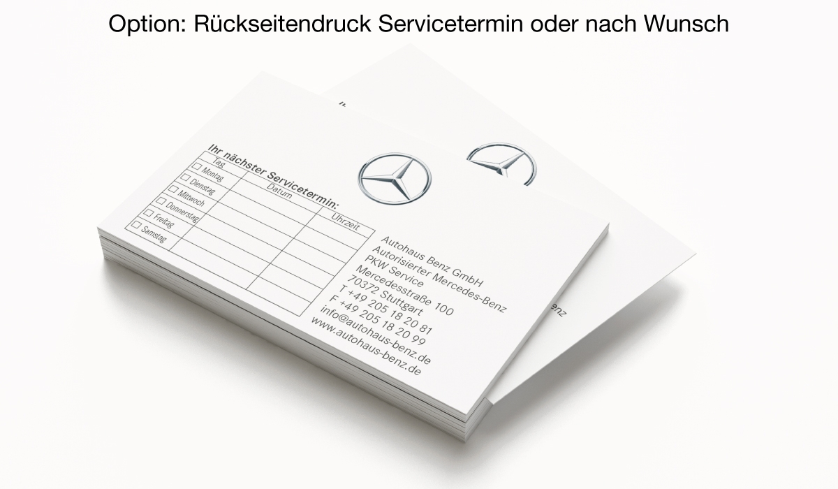 Terminkarten 2 MERCEDES