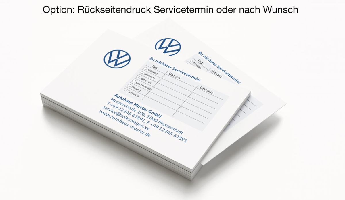 Terminkarten 2 VW Partner