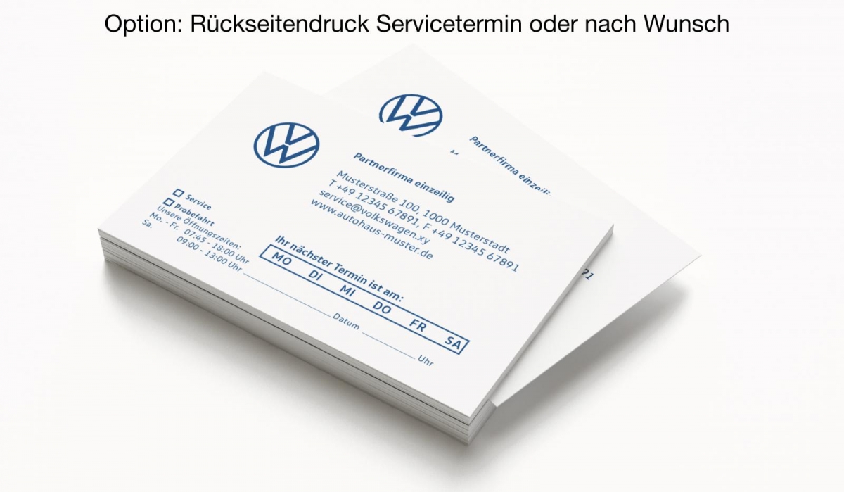 Terminkarten 3 VW Partner