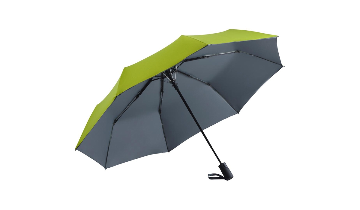 AC-Mini-Taschenschirm FARE®-Doubleface - limette/grau