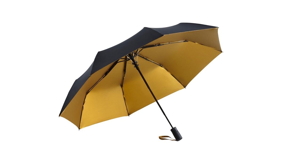 AC-Mini-Taschenschirm FARE®-Doubleface - schwarz/gold