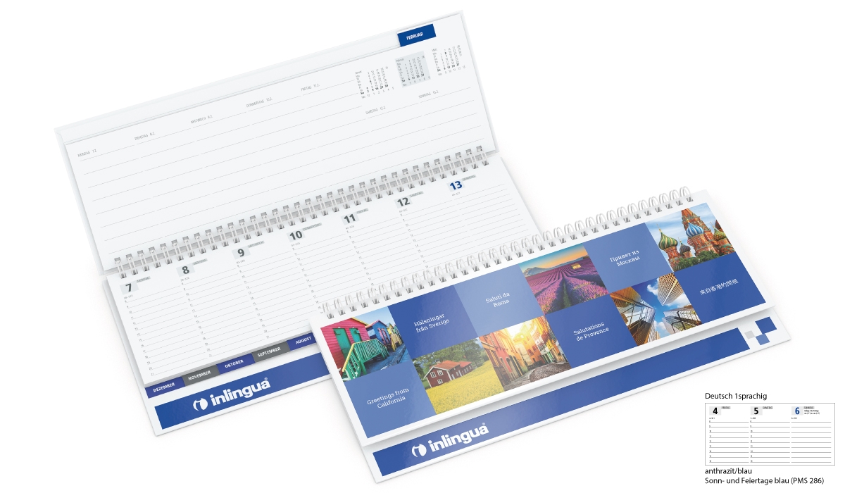 Tischquerkalender 2025 Master Register Appleorganic