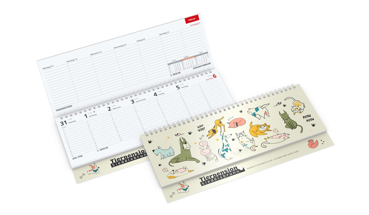 Tischkalender 2026 Tempo Appleorganic