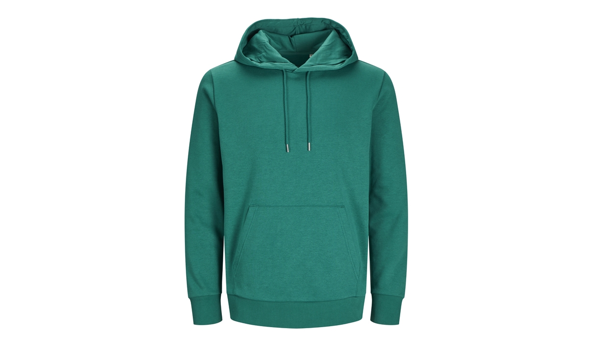 JACK & JONES - Cosy Hoodie Blk3902 - alpine green