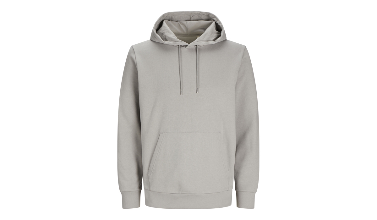 JACK & JONES - Cosy Hoodie BLK3902 - DRIZZLE GREY