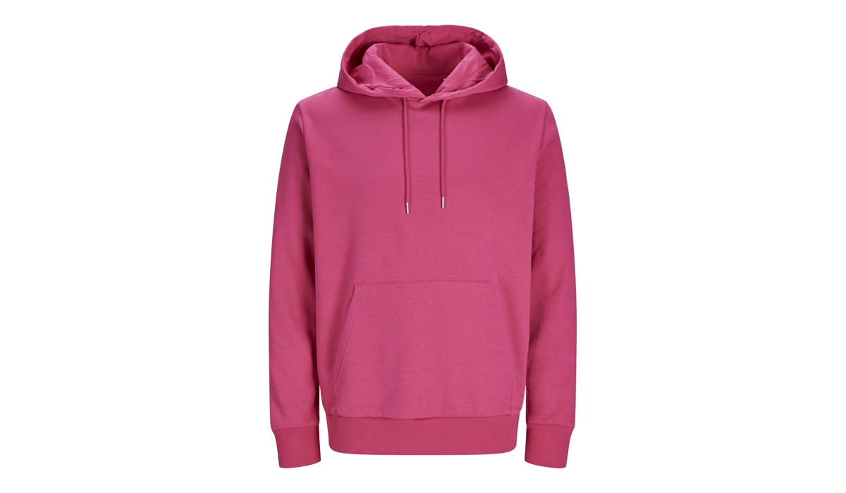 JACK & JONES - Cosy Hoodie BLK3902 - FUCHSIA ROSE