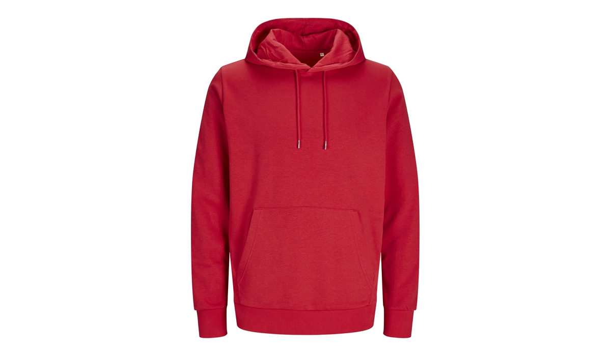JACK & JONES - Cosy Hoodie BLK3902 - LIPSTICK RED