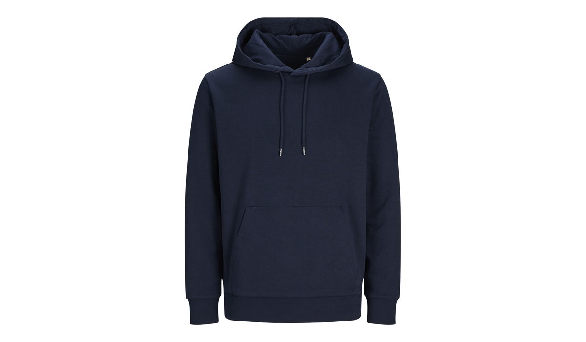 JACK & JONES - Cosy Hoodie BLK3902 - NAVY BLAZER