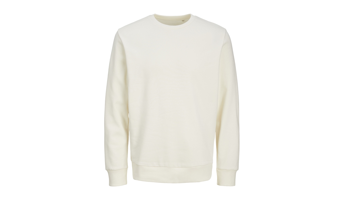 JACK & JONES - Tour Crew Neck Sweat BLK3900 - EGRET OFFWHITE
