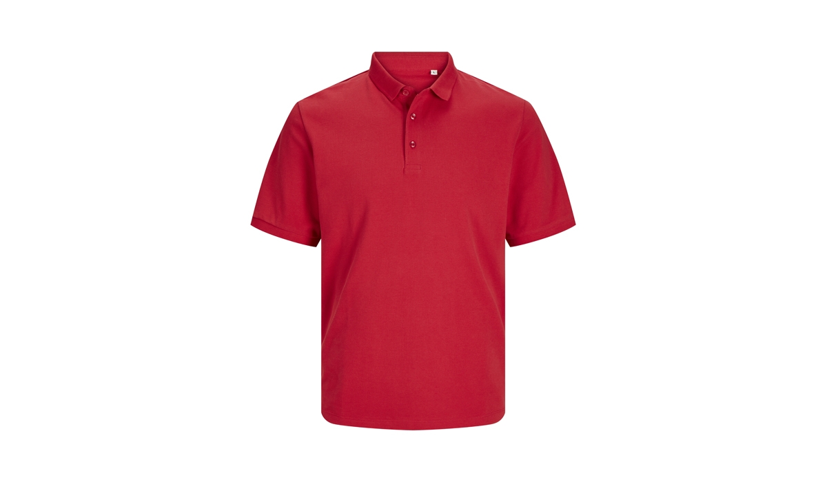 JACK & JONES - True Polo Blk7556  - lipstick red
