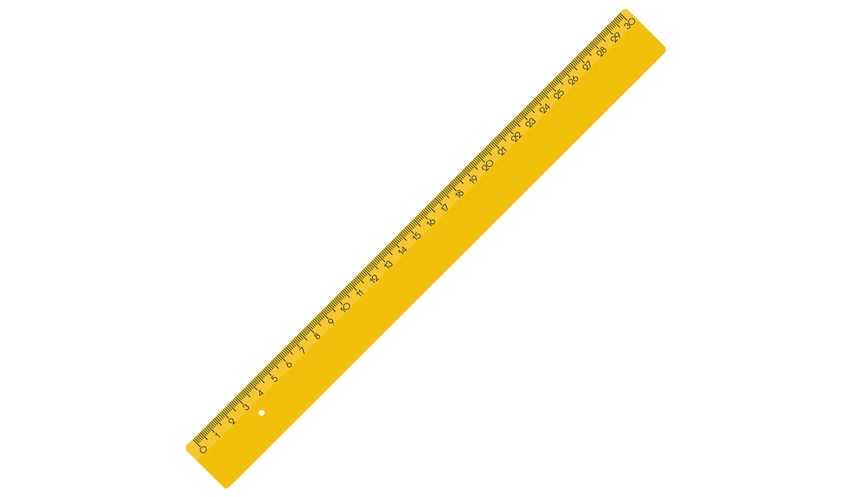 Lineal 30 cm-gelb