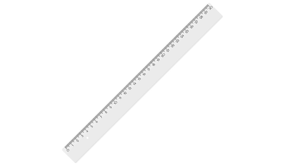 Lineal 30 cm-transparent