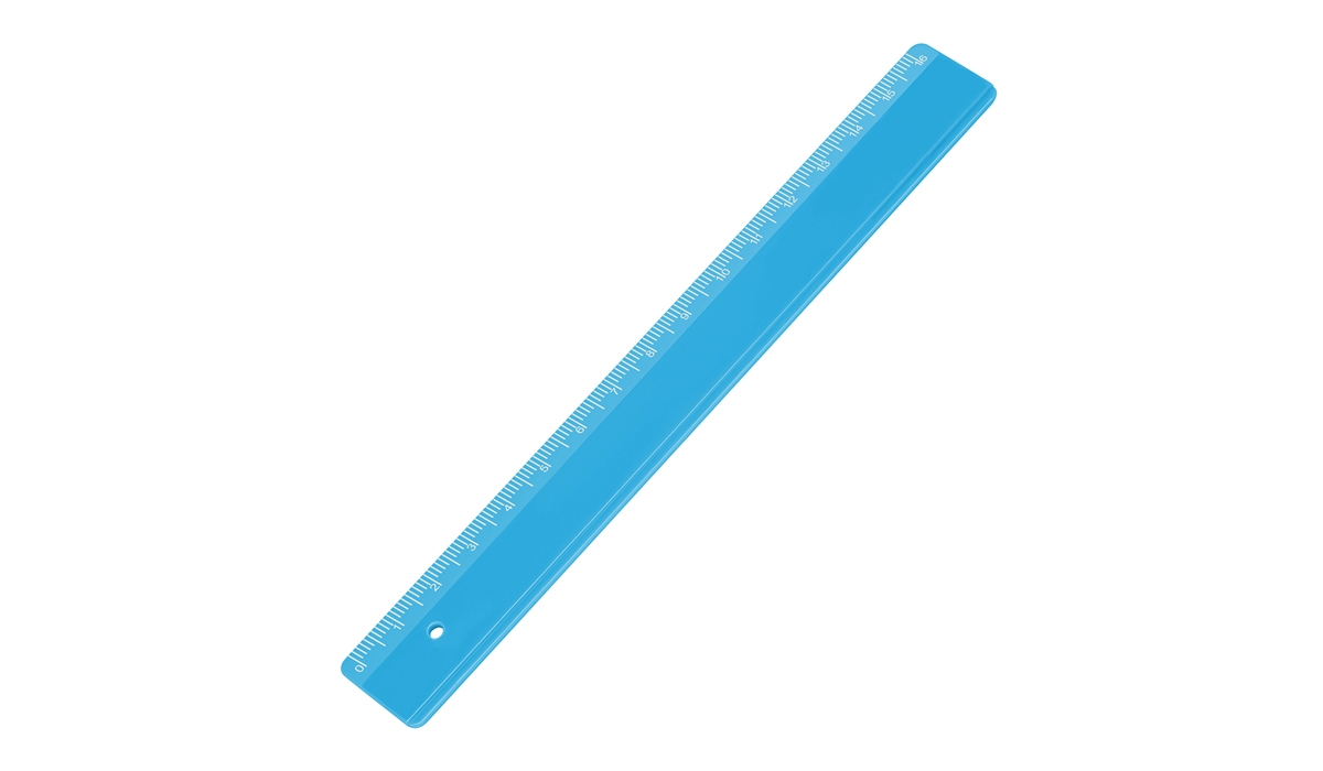 Lineal 16 cm - blau