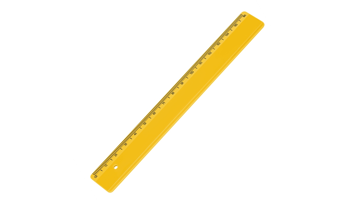 Lineal 16 cm - gelb