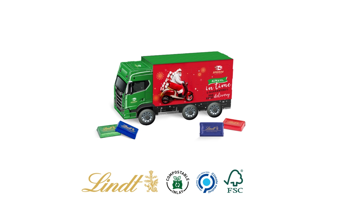 Adventskalender LKW Lindt