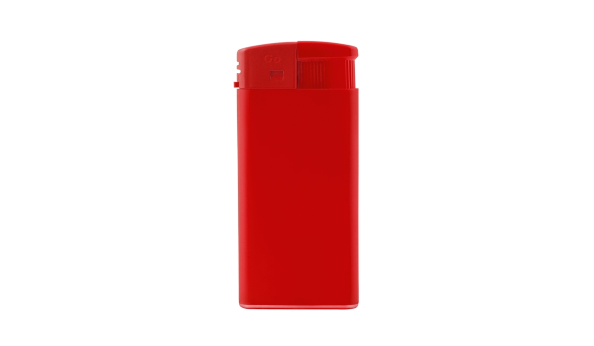 GO XL Matt Piezo Feuerzeug rot
