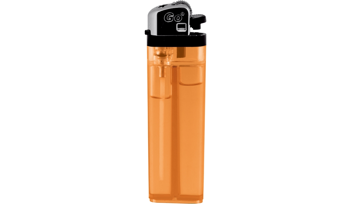 GO Transparent Classic  Feuerzeug orange