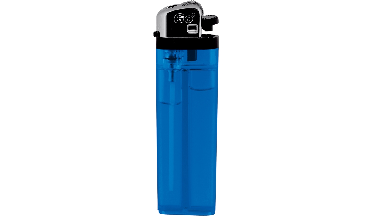 GO Transparent Classic  Feuerzeug blau