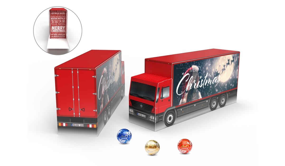 Lindt Lindor Adventskalender LKW ECO