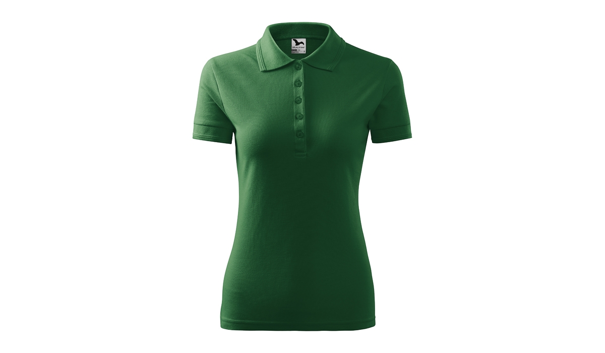 PIQUE POLO 210 Damen Polohemd - flaschengrün