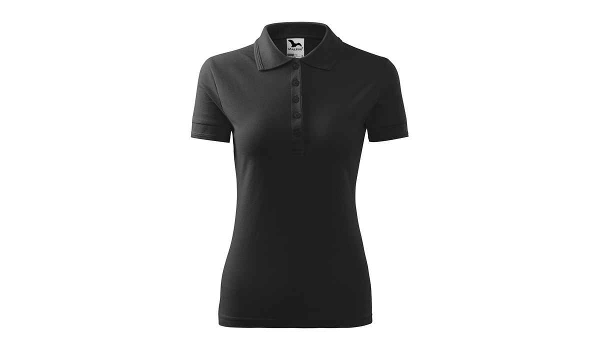 PIQUE POLO 210 Damen Polohemd - anthrazit meliert