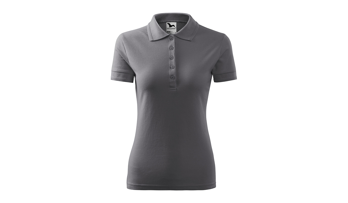PIQUE POLO 210 Damen Polohemd - stahlgrau