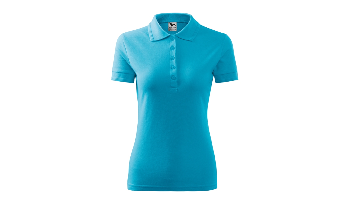 PIQUE POLO 210 Damen Polohemd -  türkisblau
