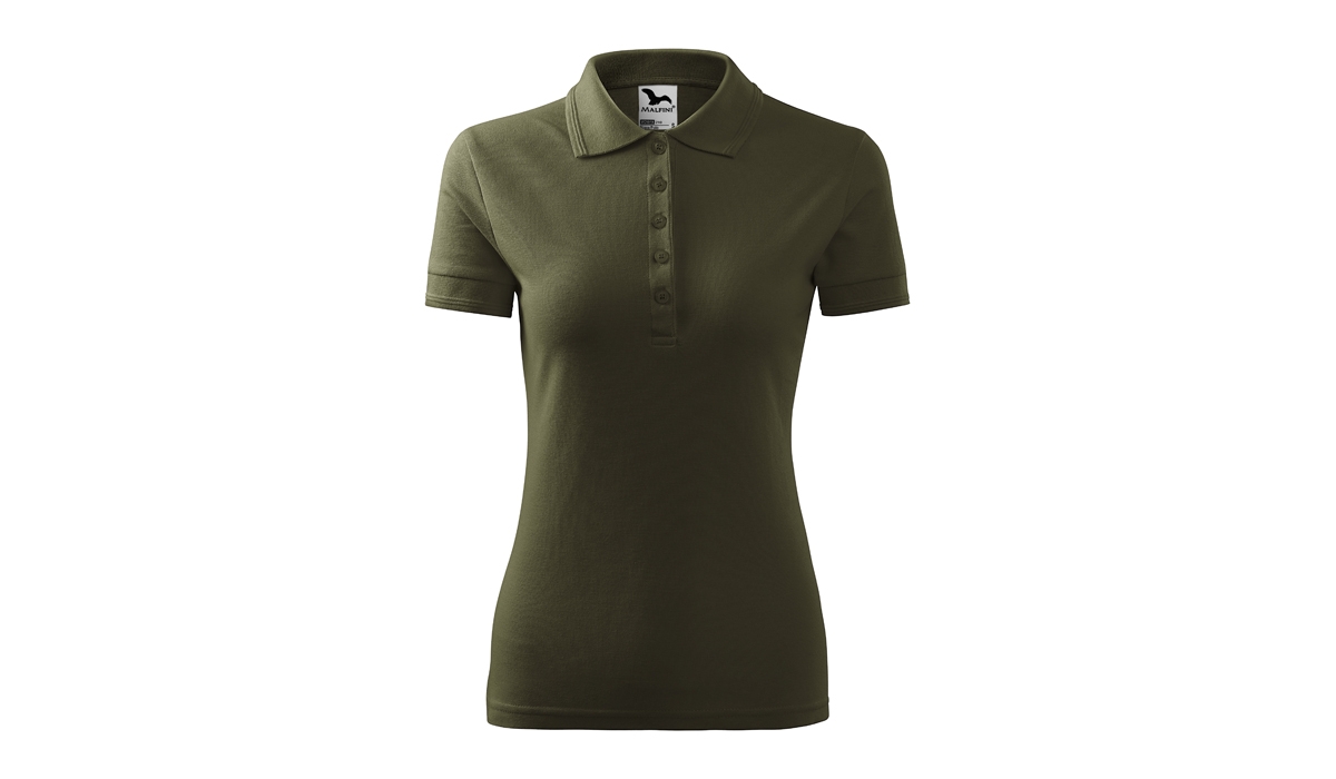 PIQUE POLO 210 ladies polo shirt - military